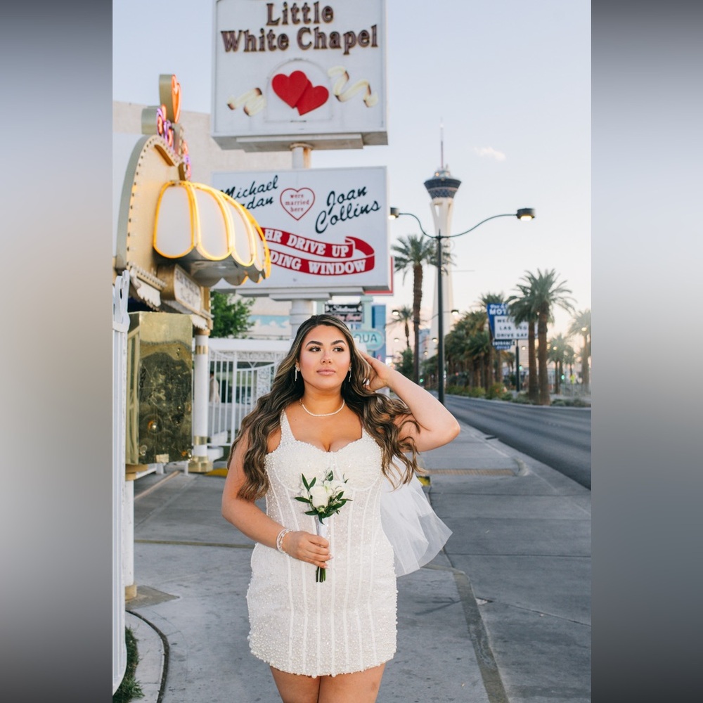 Mini Pearl Elopment Dress